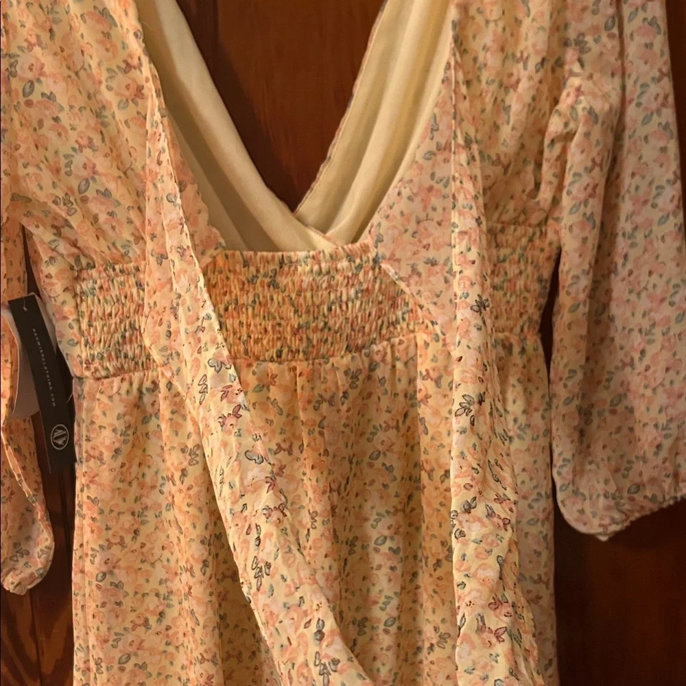 Floral Wrap-Front Mini Dress - Picture 10 of 12